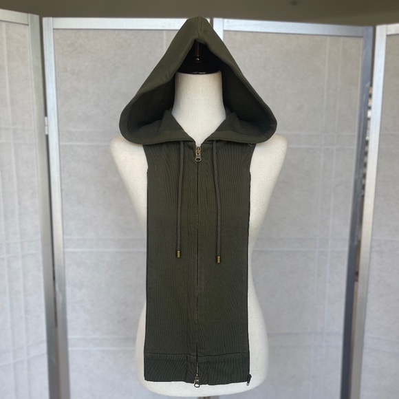 NWT Veronica Beard Pestle Army Hoodie Dickey sz 00-14